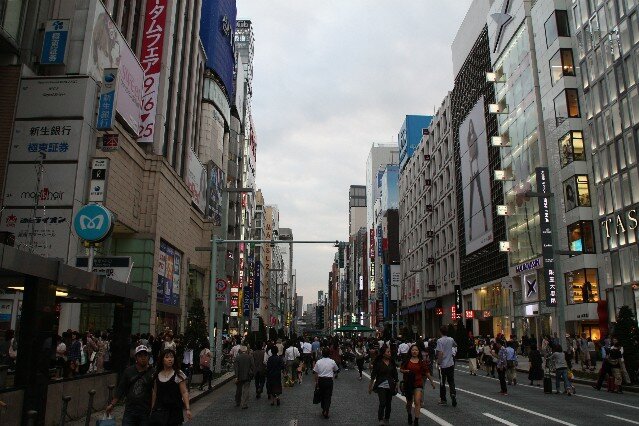 Ginza street shopping