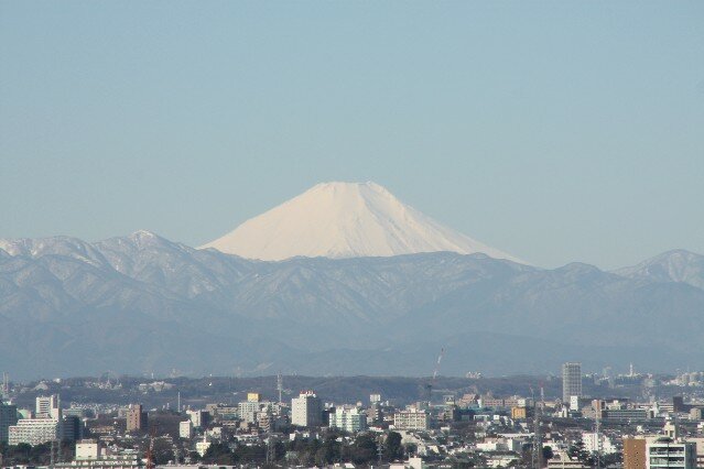 View of Mount Fuji from Tokyo Tower