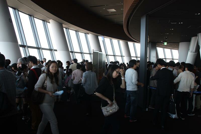 The crowds at Tokyo Skytree