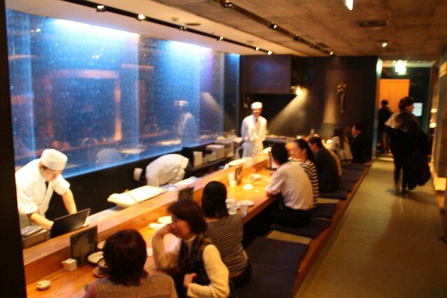 Yuian sushi bar seating